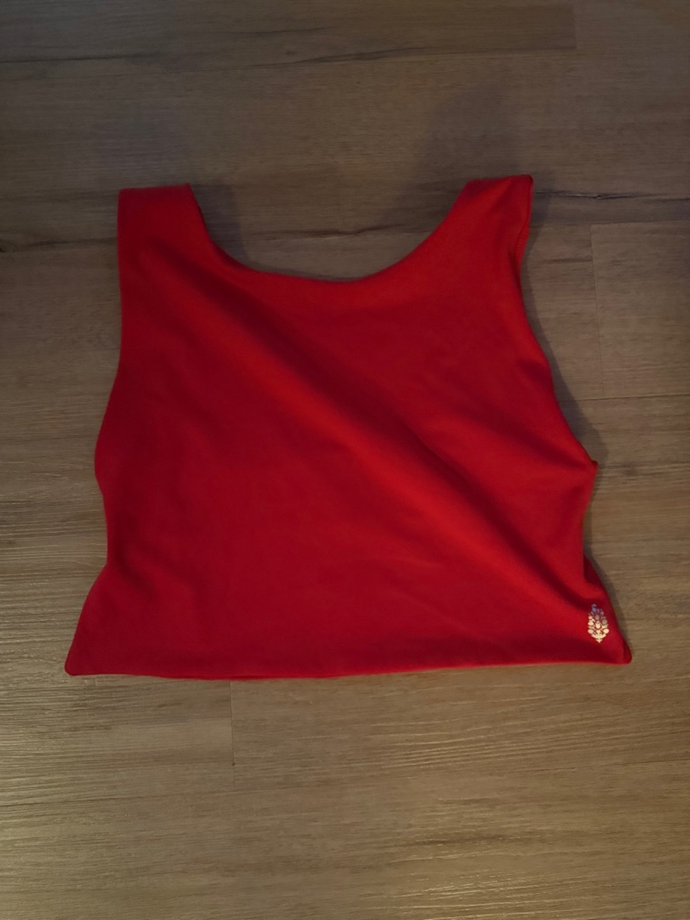 Free people red Crop Tank Top